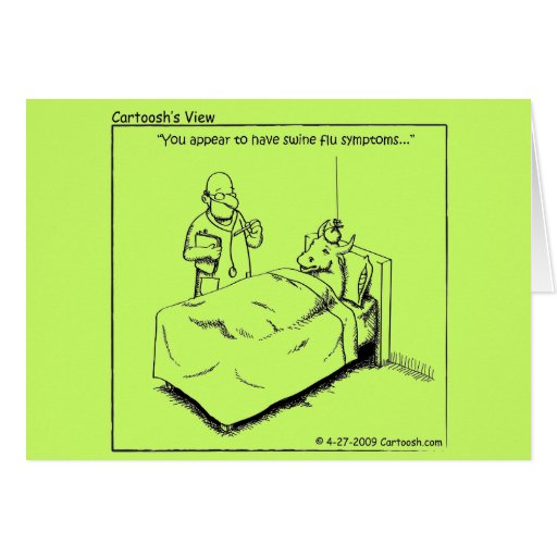 Swine Flu Greeting Cards