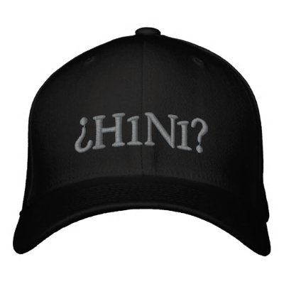swine flu h1n1 baseball cap by t1r2u3s4t