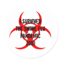 SWINE FLU PANDEMIC stickers