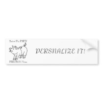 SWINE FLU PARTY bumper stickers by WakadyWak SWINE FLU PARTY bumper stickers