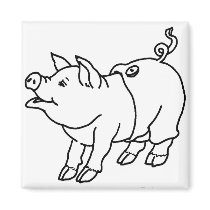SWINE FLU PARTY magnets