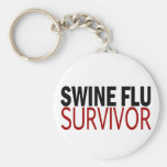 Swine Flu Survivor Keychain