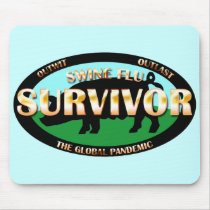 Swine Flu Survivor mousepads
