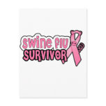 Swine Flu Survivor Postcard