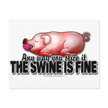 Swine Is Fine postcards