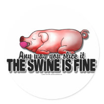 Swine Is Fine stickers