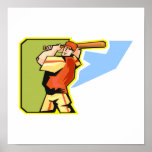 swing batter swing print