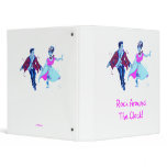 swing dancer pink poodle skirt saddle shoes binder