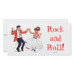 swing dancer poodle skirt &amp; saddle shoes photo cards