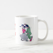 swing dancers coffee mugs