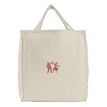 Swing Dancers embroidered bags by ZazzleEmbroidery Swing Dancers embroidered bags