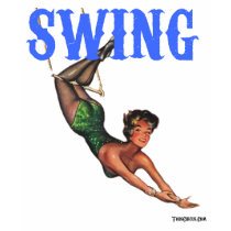 SWING GIRL1 t-shirts by TodsCircus SWING GIRL1 t-shirts