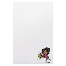Swing Girl Stationery Design