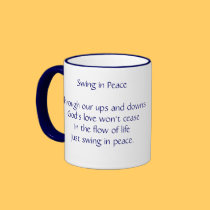 Swing in Peace mugs