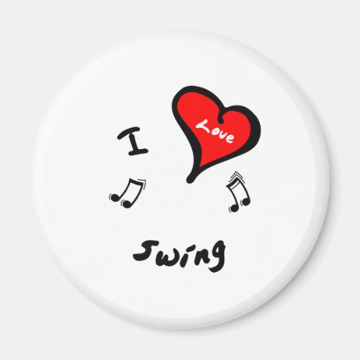 Swing Items - I Heart Swing Fridge Magnet