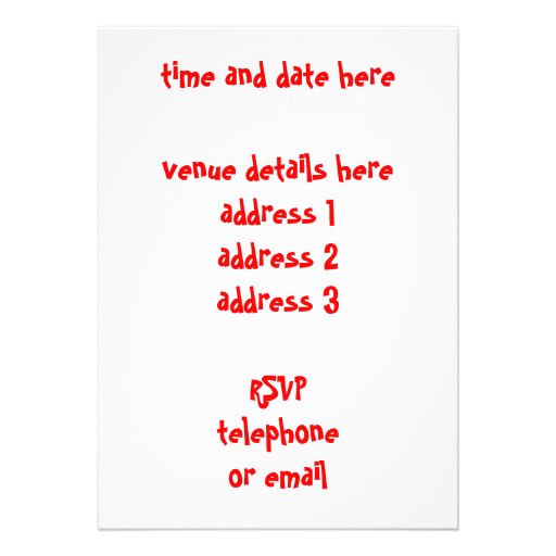 swing rock and roll dance invitation