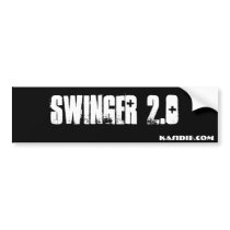 "Swinger 2.0" Sticker bumper stickers