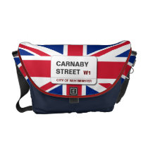 Swinging 60s Carnaby Street Medium Zero Courier Bags at Zazzle