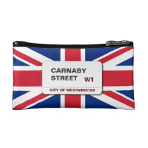 Swinging 60s Carnaby Street Small Cosmetic Bag at Zazzle