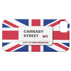 Swinging 60s Carnaby Street London Union Jack iPhone 5 case