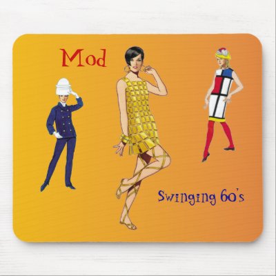 Swinging 60's Mousepad Zazzle_mousepad