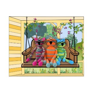 Swinging card