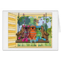 Swinging cards