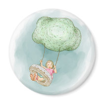 Swinging from the clouds magnets