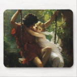 Swinging Into Love. Spring by Pierre Auguste Cot Mousepad