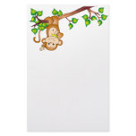 Swinging Monkey Stationary Stationery Paper