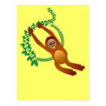 Swinging Orangutan Postcard