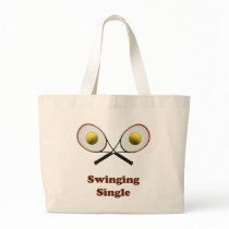 Swinging Single Tennis Tote Bag