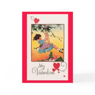 Swinging Valentine card