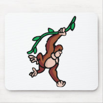 swinging vine monkey mousepads by doonidesignsanimals swinging vine monkey mousepads