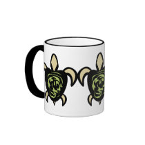 Swirl Back Turtle Mugs