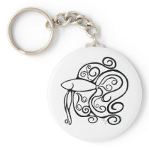 Swirl Betta Fish Keychains