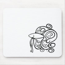 Swirl Betta Fish Mousepad