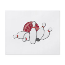 swirl bowling ball and pins custom flyer