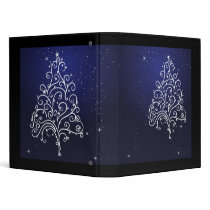 swirl christmas tree notebook binders