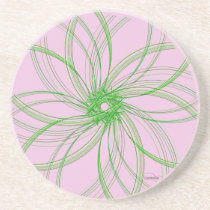 Swirl Coaster Piece2 Pink/Green coasters