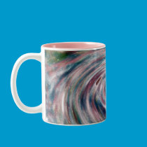 Swirl Coffee Mug Pink mugs