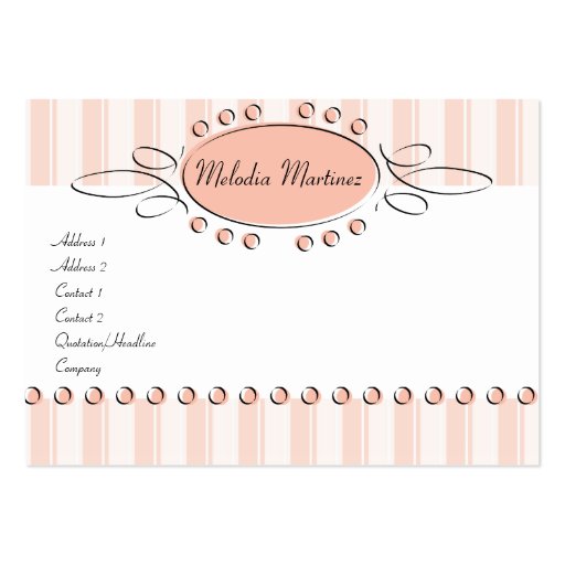 Swirl Decor Business Card (front side)