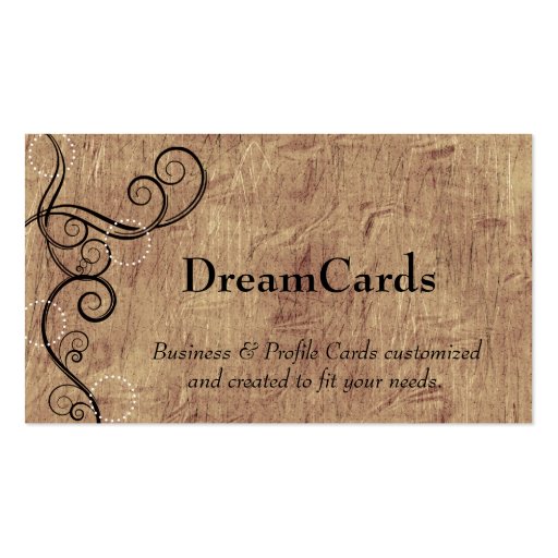 Swirl Design Business Cards (front side)