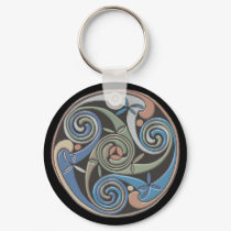 Swirl Design Key Chain keychains
