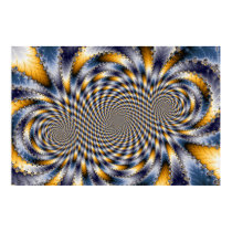 Swirl Fractal 2 - Fractal Poster posters