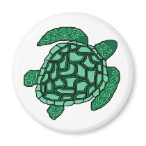 Swirl Honu Sea turtle magnet