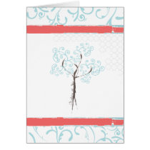 {Swirl Leaf Tree} "Thinking of You" Card cards