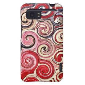 Swirl Me Pretty Colorful Red Blue Pink Pattern HTC Vivid / Raider 4G Case