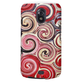 Swirl Me Pretty Colorful Red Blue Pink Pattern Samsung Galaxy Nexus Case