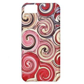 Swirl Me Pretty Colorful Red Blue Pink Pattern iPhone 5C Cases